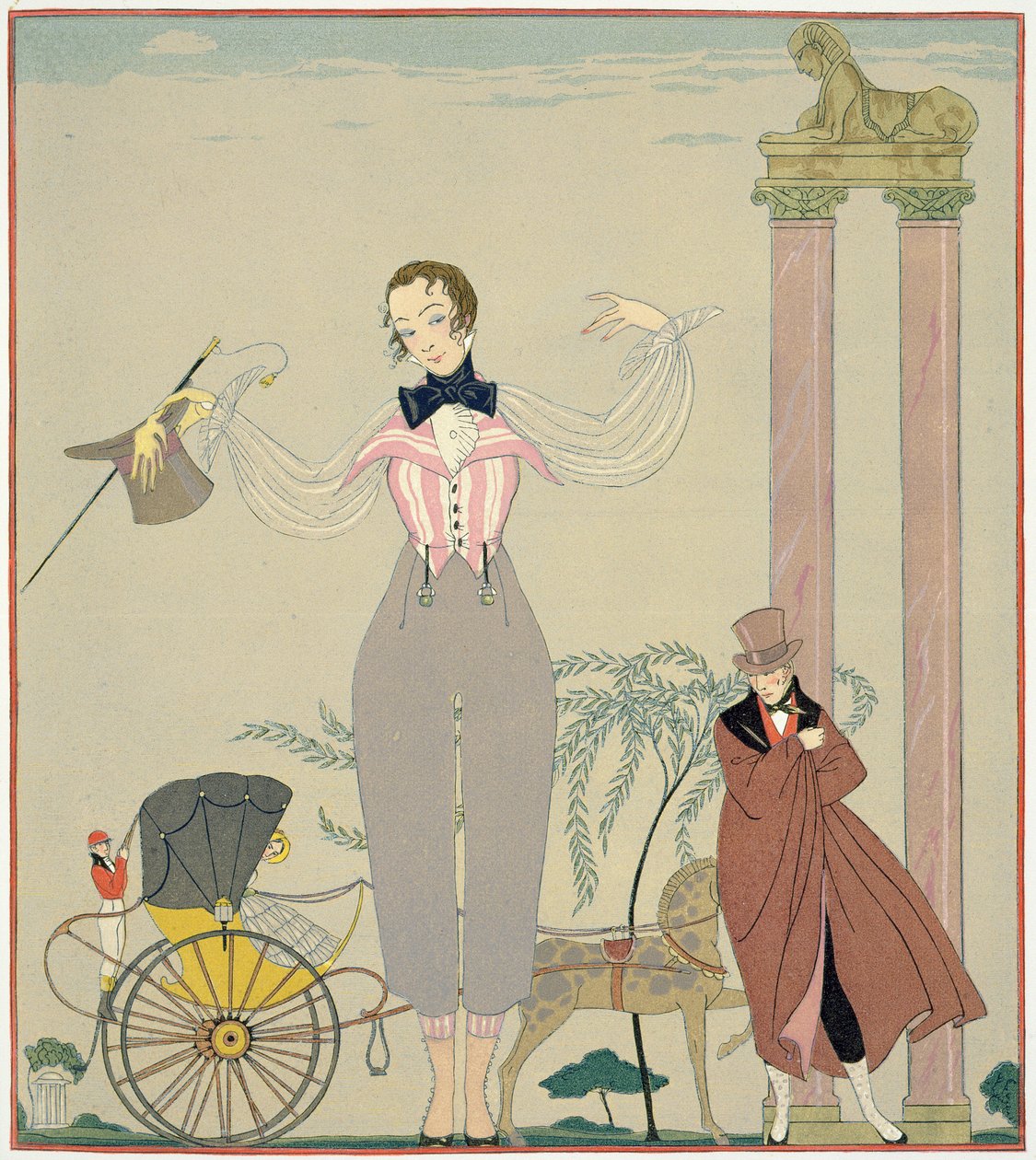 Randevu (kağıt üzerine sulu boya) by Georges Barbier