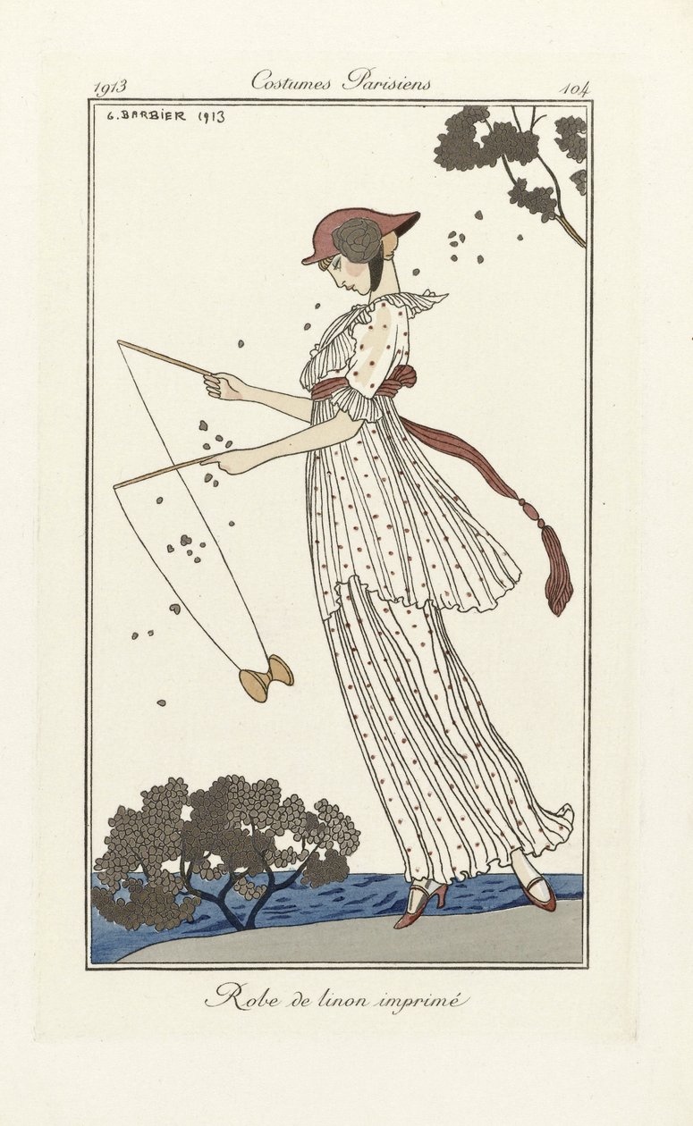 Robe de Linon Baskılı, Kostümler Parisien