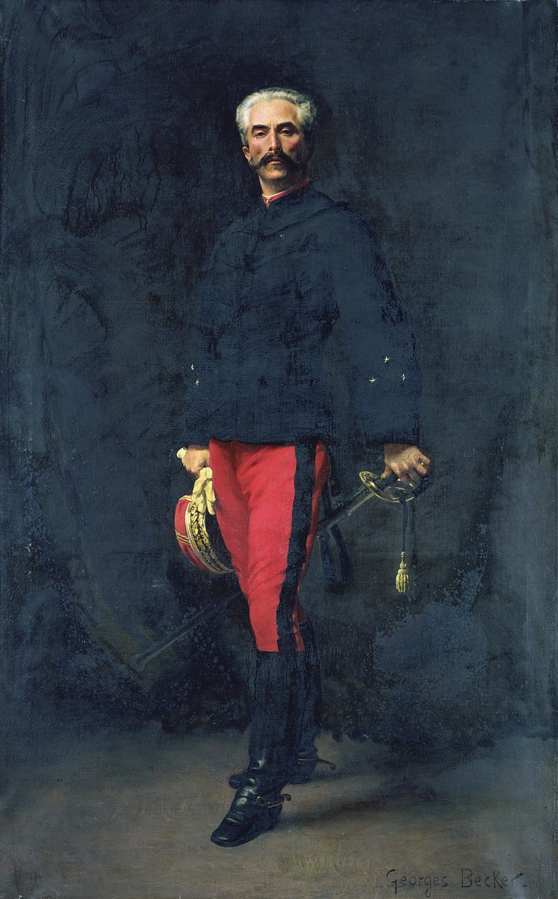 General Gaston Auguste (1830-1909) Marquis de Gallifet by Georges Becker