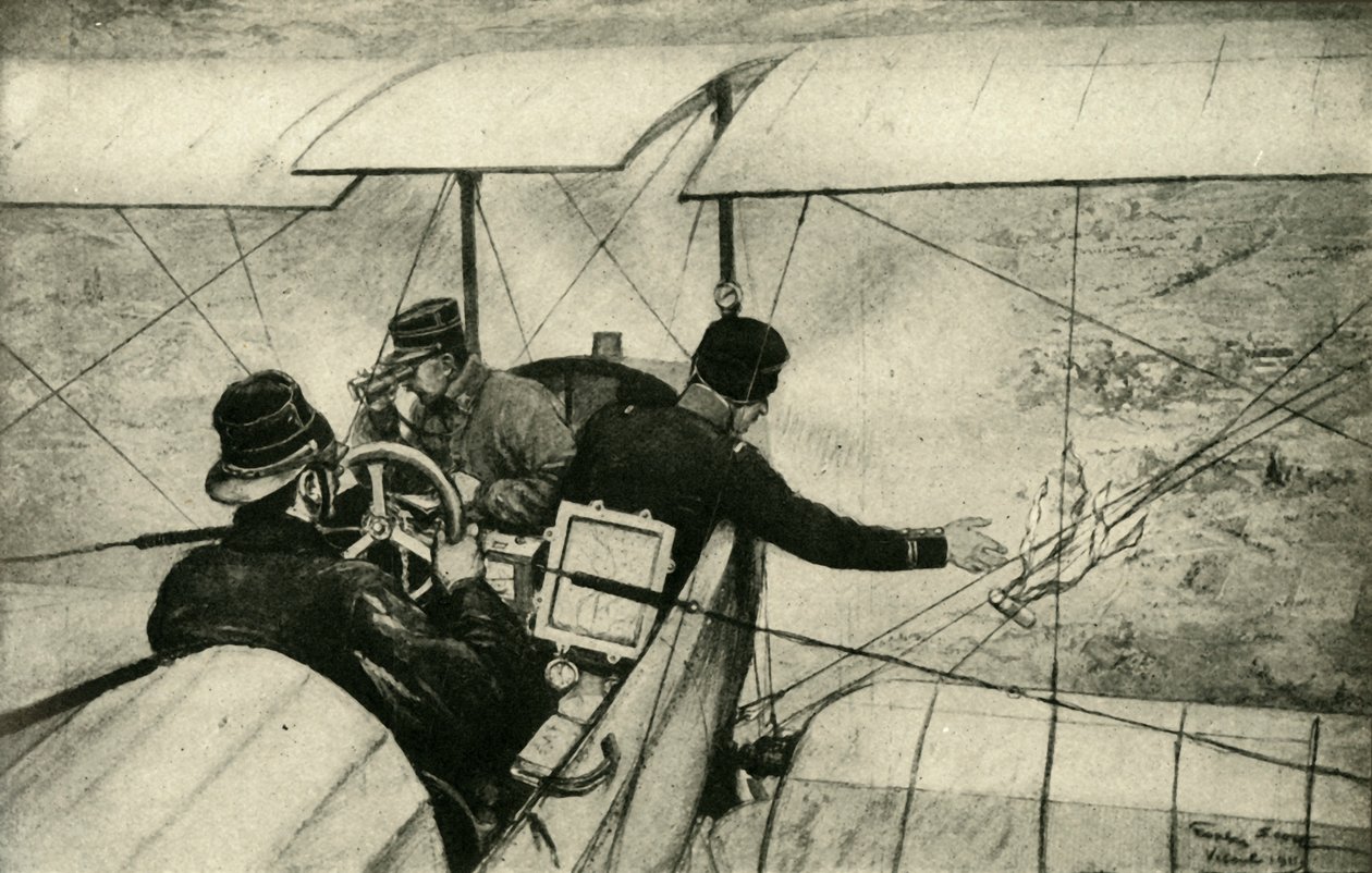 Büyük Savaşta Dördüncü Kol: Fransız Hava keşifleri iş başında, Birinci Dünya Savaşı, 1914-1918, c1920. by Georges Bertin Scott