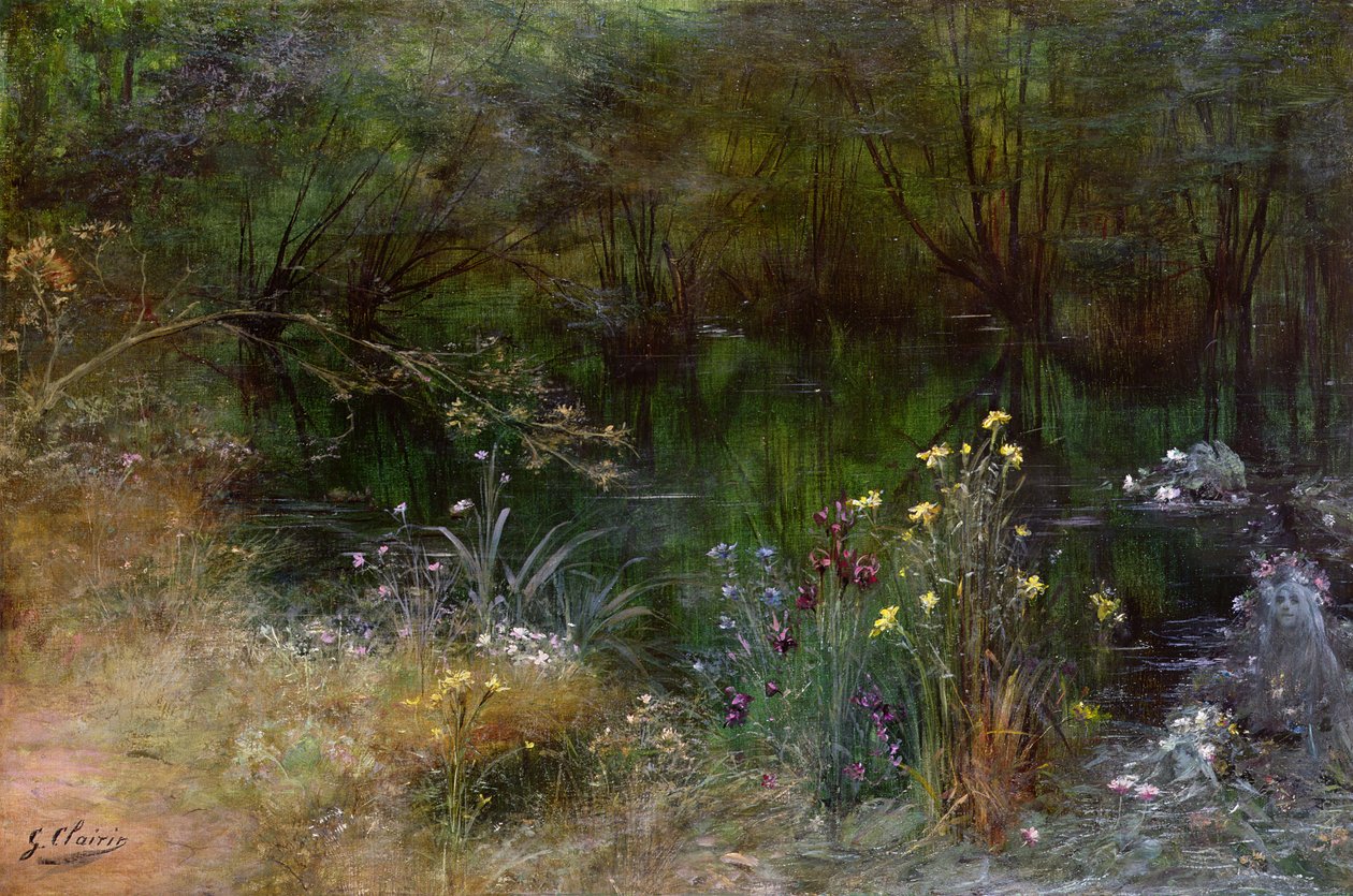 Naiads ile bir göl by Georges Clairin