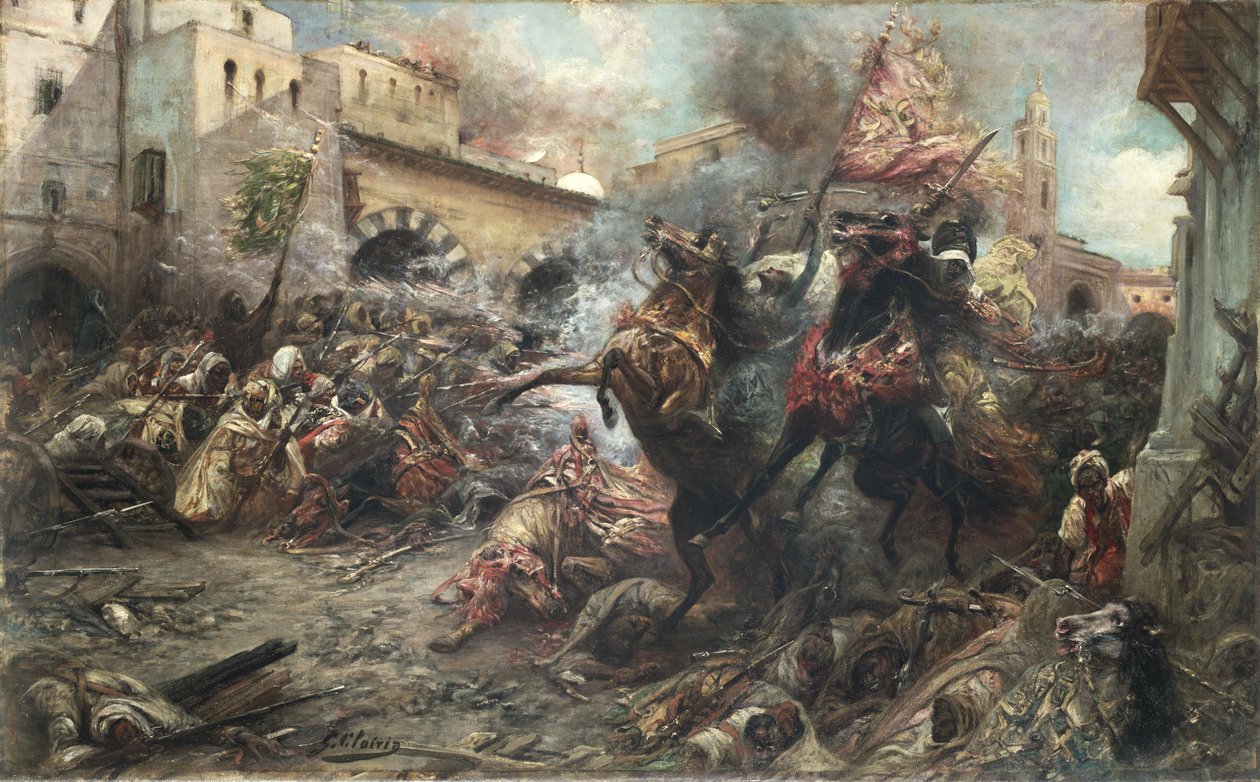 Araplar Savaşta by Georges Clairin