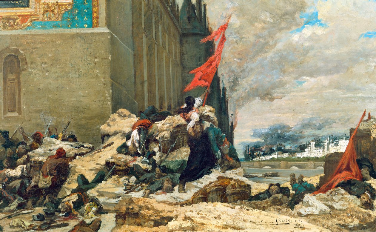Tuileries'in Yakılması by Georges Clairin