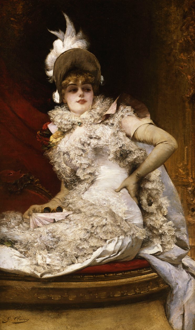 Lojman; A la Loge, by Georges Clairin