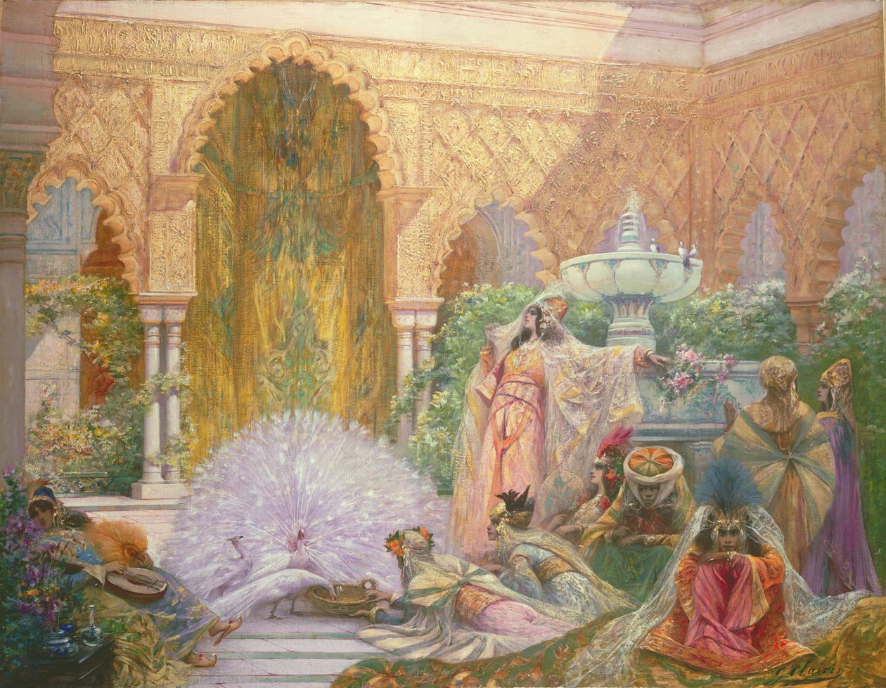 Tavuskuşu Bahçesi by Georges Clairin