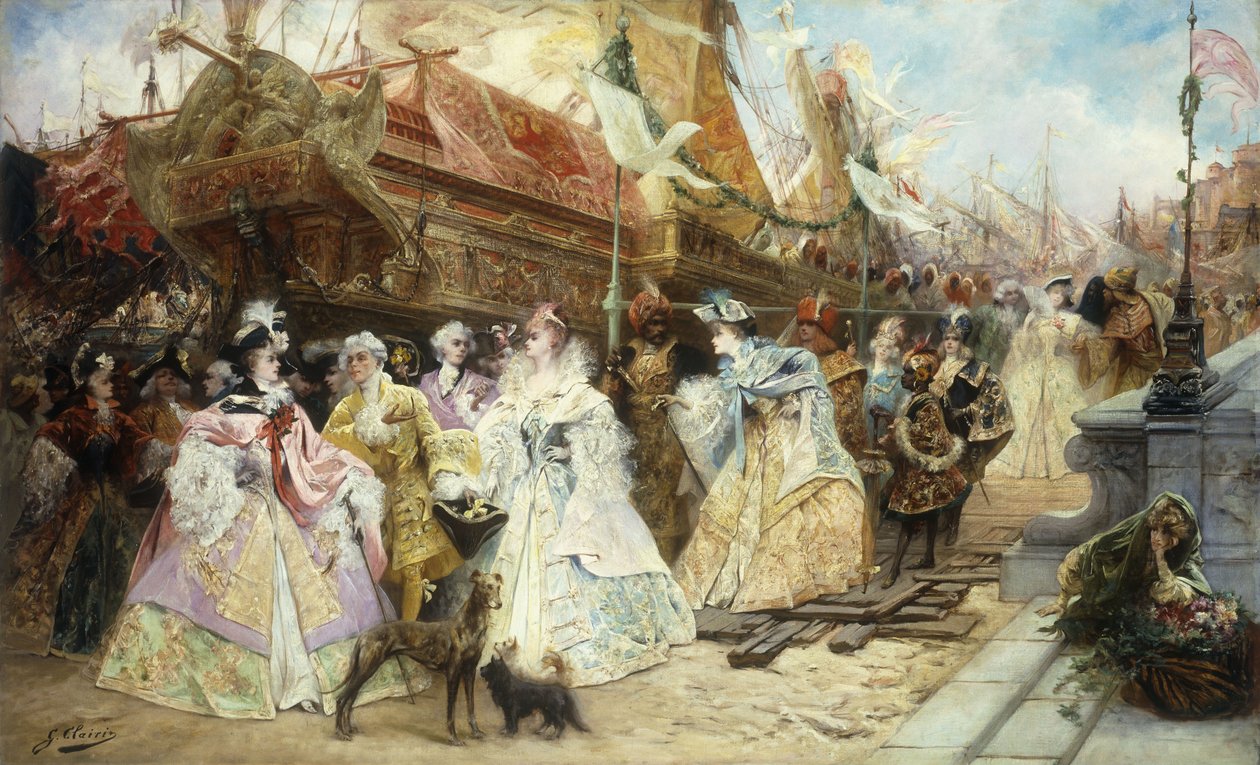 Kraliyet Entourage by Georges Clairin