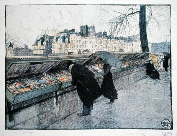 Bouquinistes, Paris, Pont-Neuf yakınlarındaki Seine