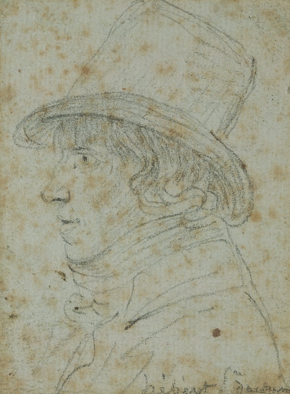 Jacques Hebert (1757-94) (kağıt üzerine kurşun kalem) by Georges Francois Gabriel