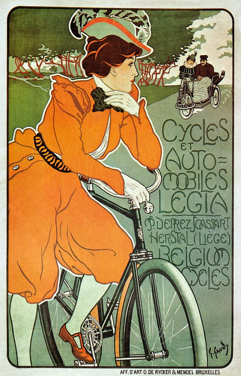 Poster reklamı Legia bisikletleri, Liege, Belçika by Georges Gaudy