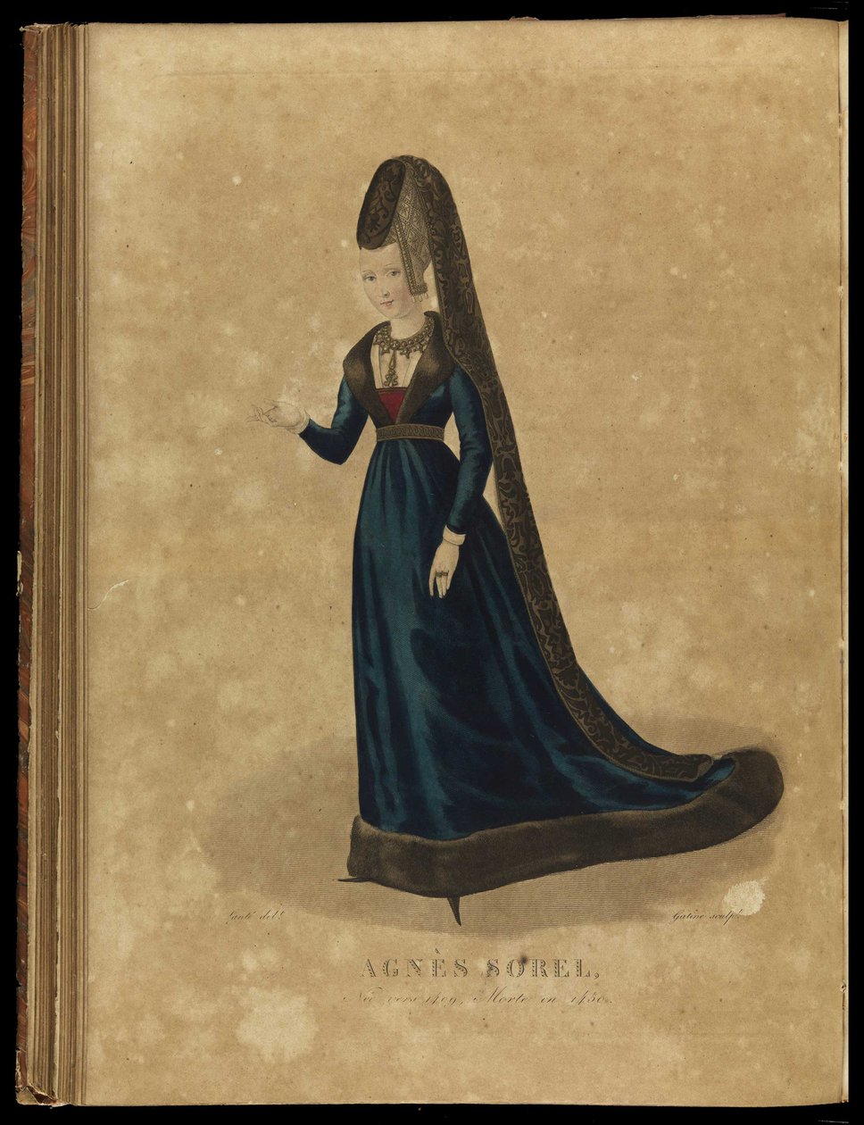 Agnès Sorel, 18. yüzyıl sonu. by Georges Jacques Gatine