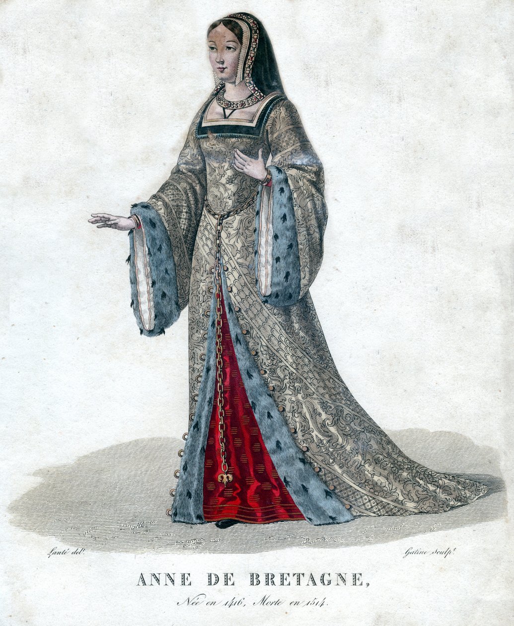 Anne de Bretagne, 19. yüzyılın başlarında. by Georges Jacques Gatine