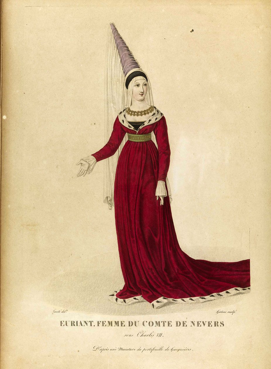 Euryanthe - Gatin, Georges Jacques (1773-1831) - 18. yüzyılın sonları. - Gravür, sulu boya - Özel Koleksiyon by Georges Jacques Gatine