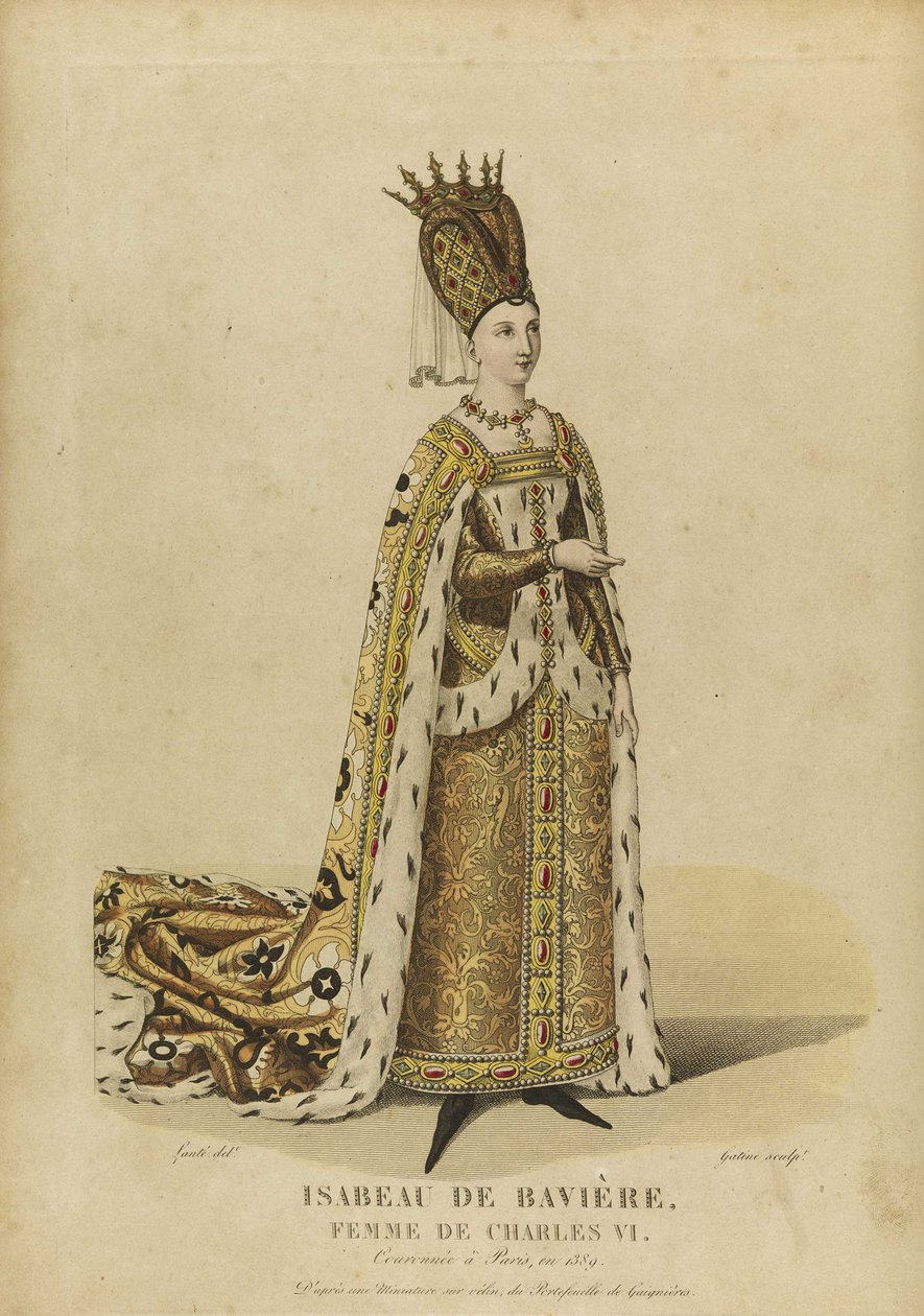 Isabeau de Baviere, Fransa Kraliçesi (Isabelle de Baviere, ou de Wittelsbach Ingolstadt by Georges Jacques Gatine