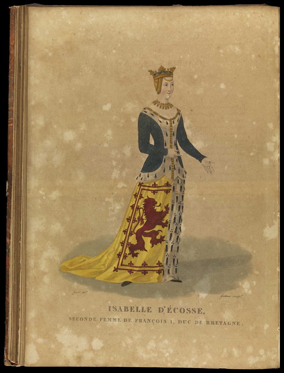 İskoçyalı Isabella, Brittany Düşesi, 18. yüzyılın sonları. by Georges Jacques Gatine