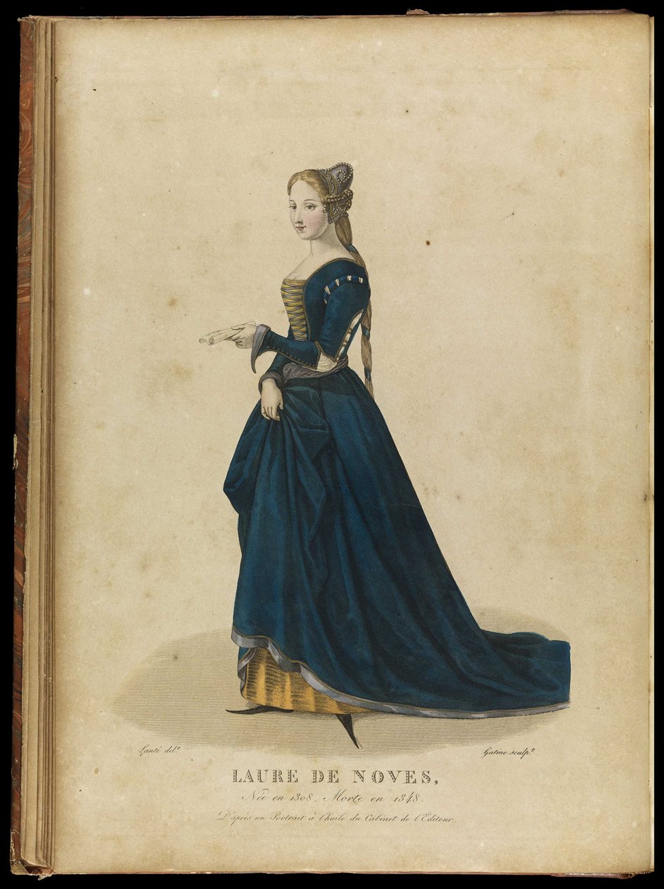 Laura de Noves 1310-1348, 18. yüzyıl sonu. by Georges Jacques Gatine