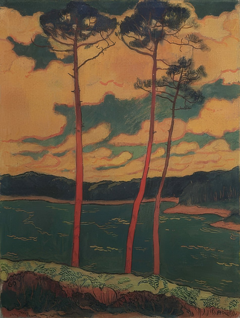 Kızıl Çamlar. 1888 by Georges Lacombe
