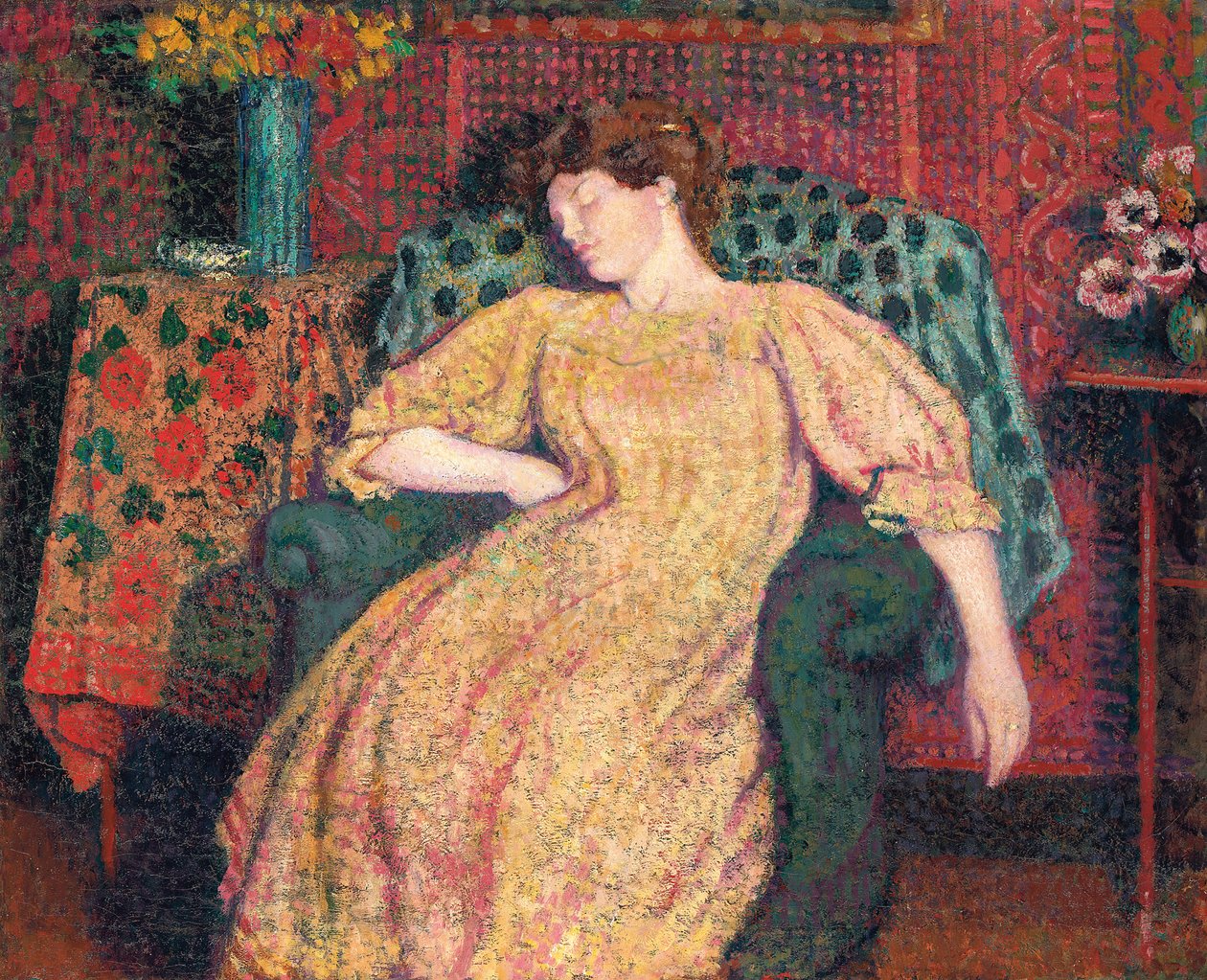 Uykuda veya La Sieste, c.1906 by Georges Lemmen