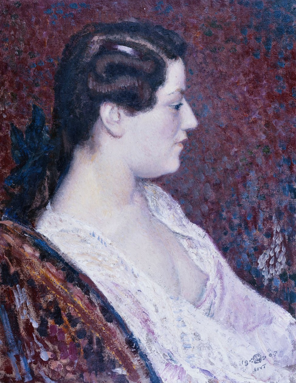 Çıplak Göğüslü Kadın, 1907 by Georges Lemmen