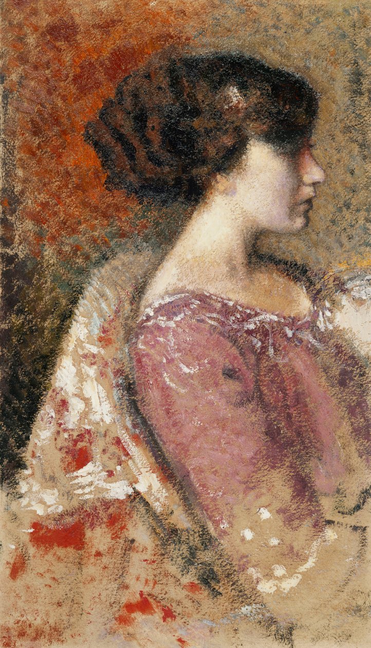 Genç Kız Portresi; Portre de Jeune Fille - Genç Bir Kızın Portresi, by Georges Lemmen
