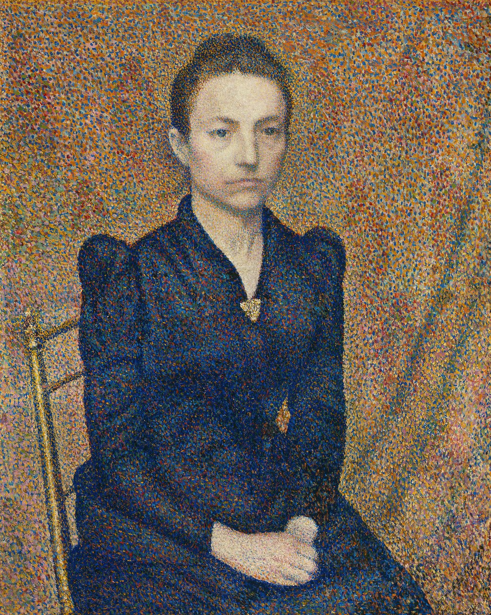 Sanatçının Kız Kardeşinin Portresi, 1891. by Georges Lemmen