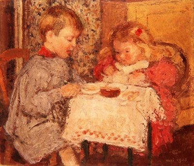 Bebeğin Akşam Yemeği Partisi by Georges Lemmen