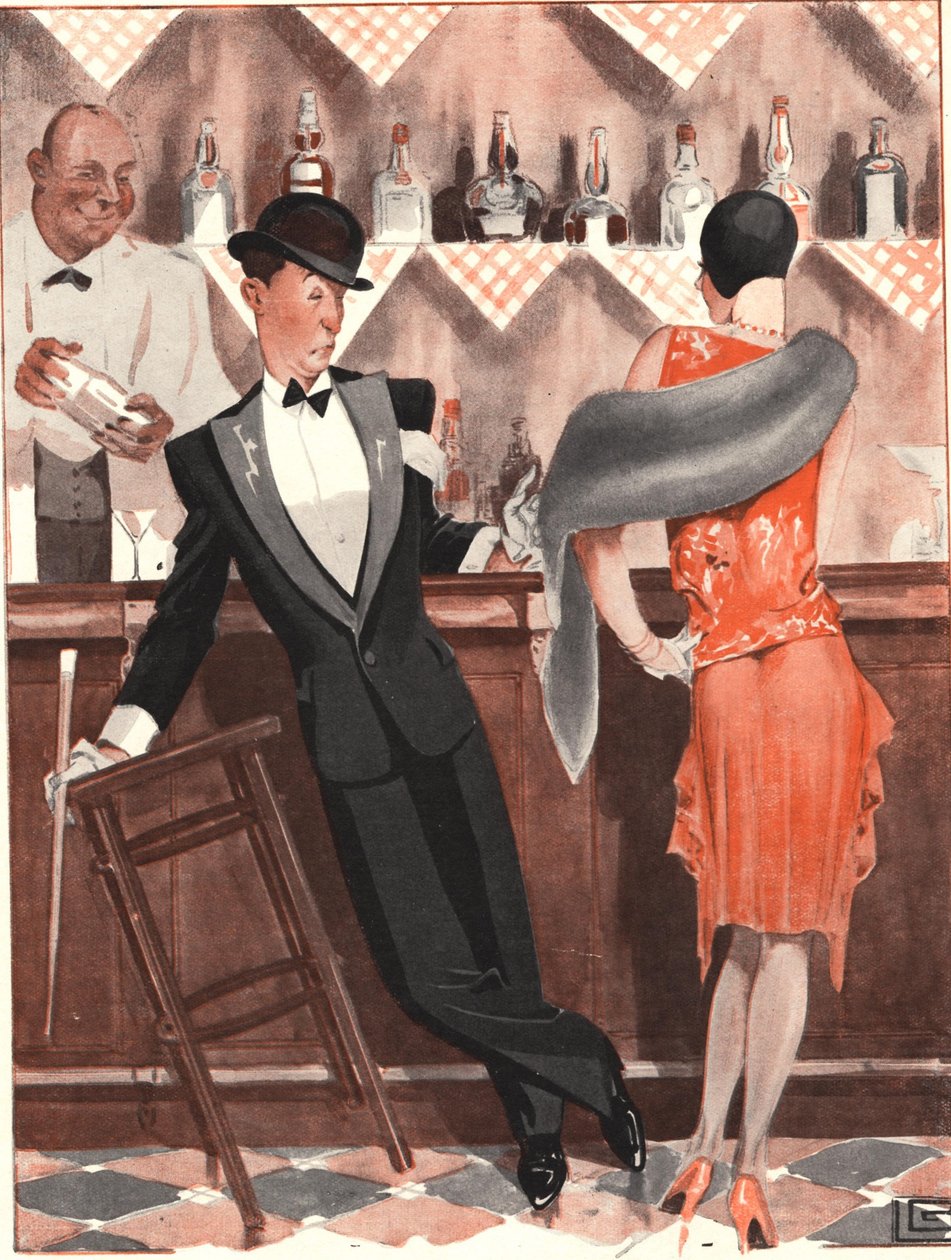 'Le Sourire' ön kapağı (renkli lito) by Georges Leonnec