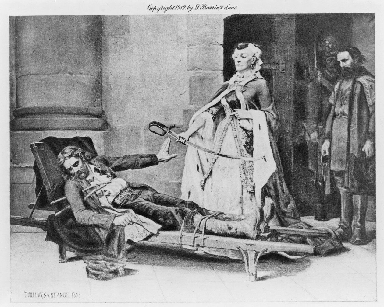 Tadeusz Kosciuszko, II. Catherine tarafından sunulan kılıcı reddediyor, 1883 by Georges Louis Poilleux Saint Ange