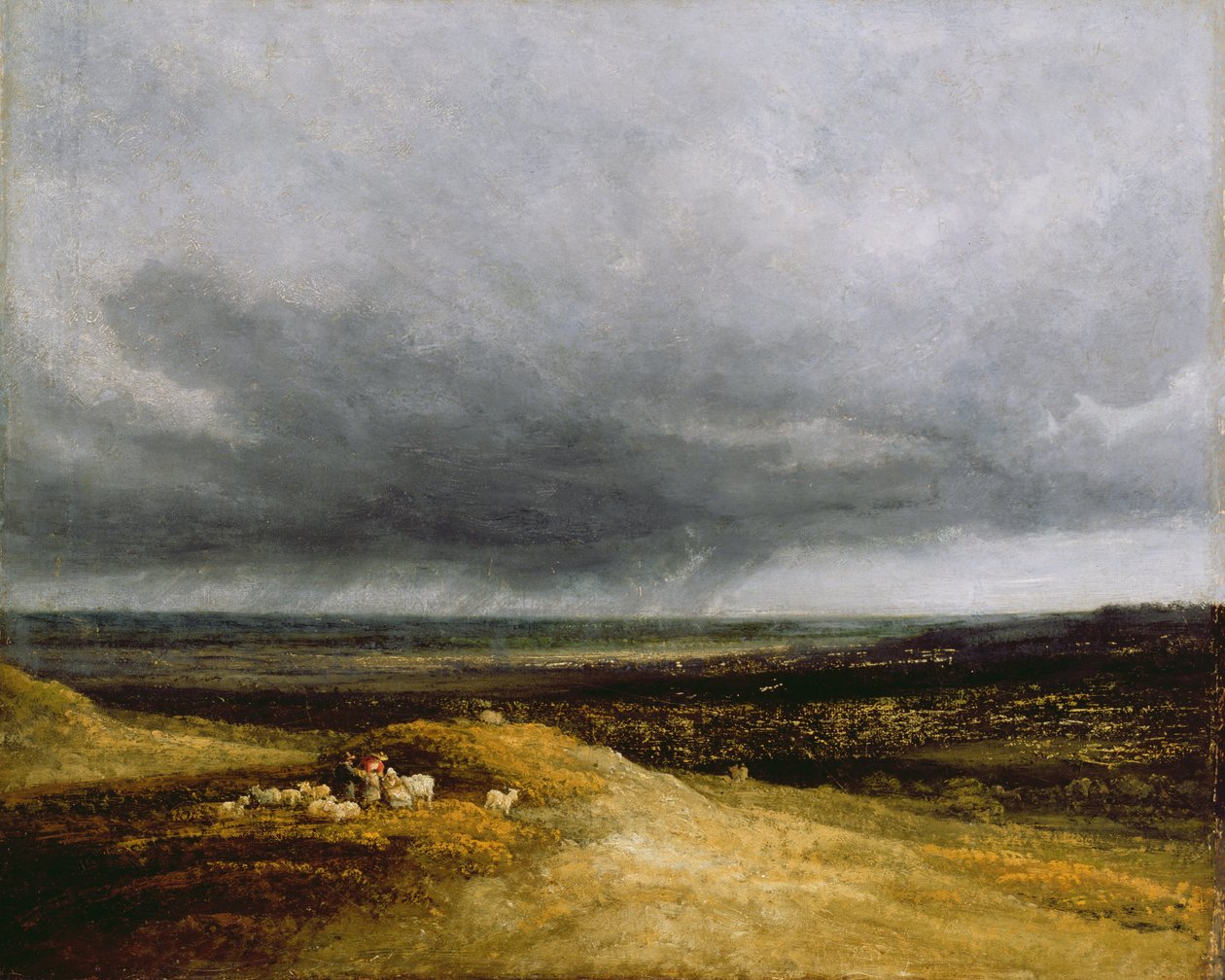 Yaklaşan Fırtına, c.1820-25 (tuval üzerine yağlıboya) by Georges Michel