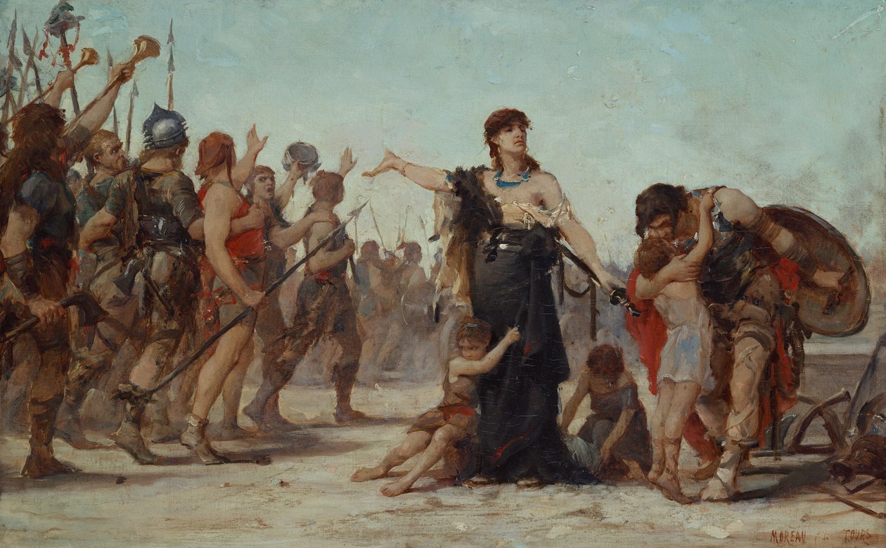 ಫಾದರ್‌ಲ್ಯಾಂಡ್‌ಗೆ ತ್ಯಾಗ, 1879 ಟರ್ಕ್ by Georges Moreau de Tours