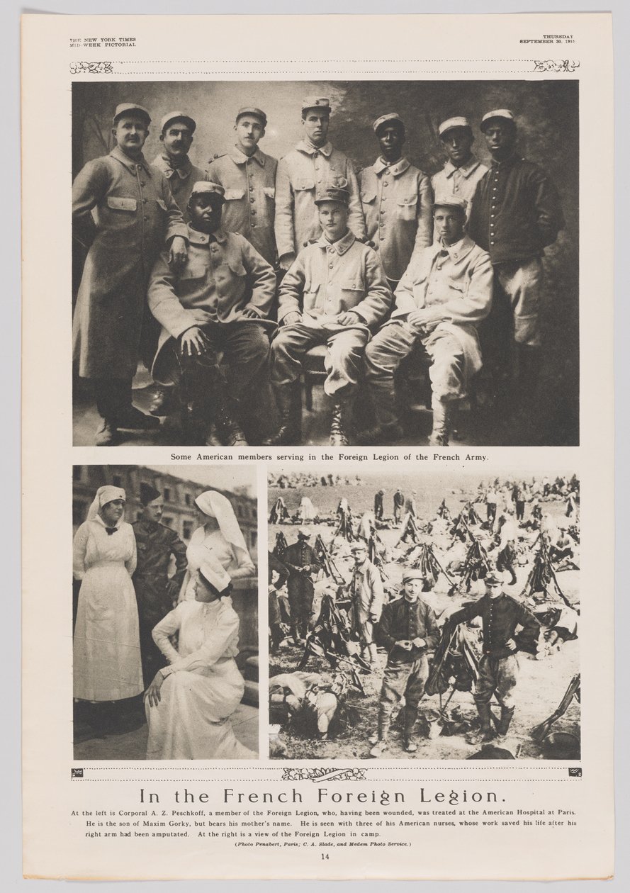 Fransız Yabancı Lejyonu'nda, 30 Eylül 1915 by Georges Penabert