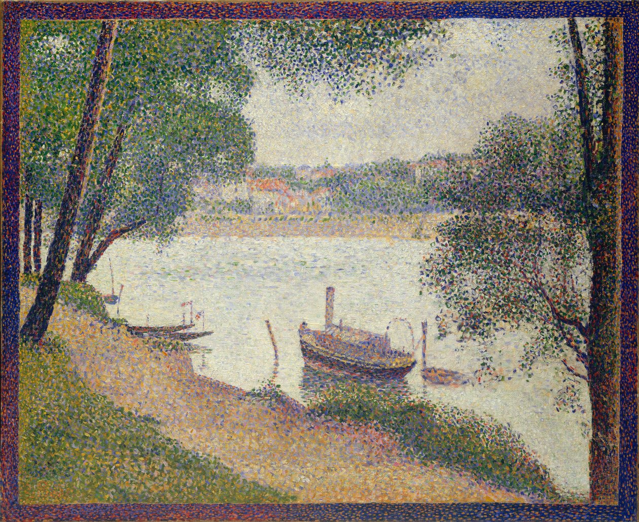 Gray Weather, Grande Jatte, yak. 1886-88. by Georges Pierre Seurat