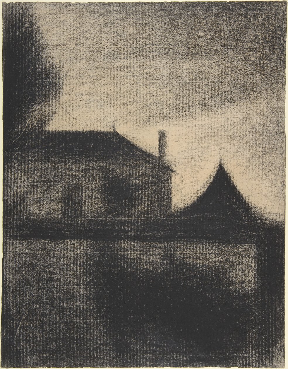 alacakaranlıkta ev by Georges Pierre Seurat