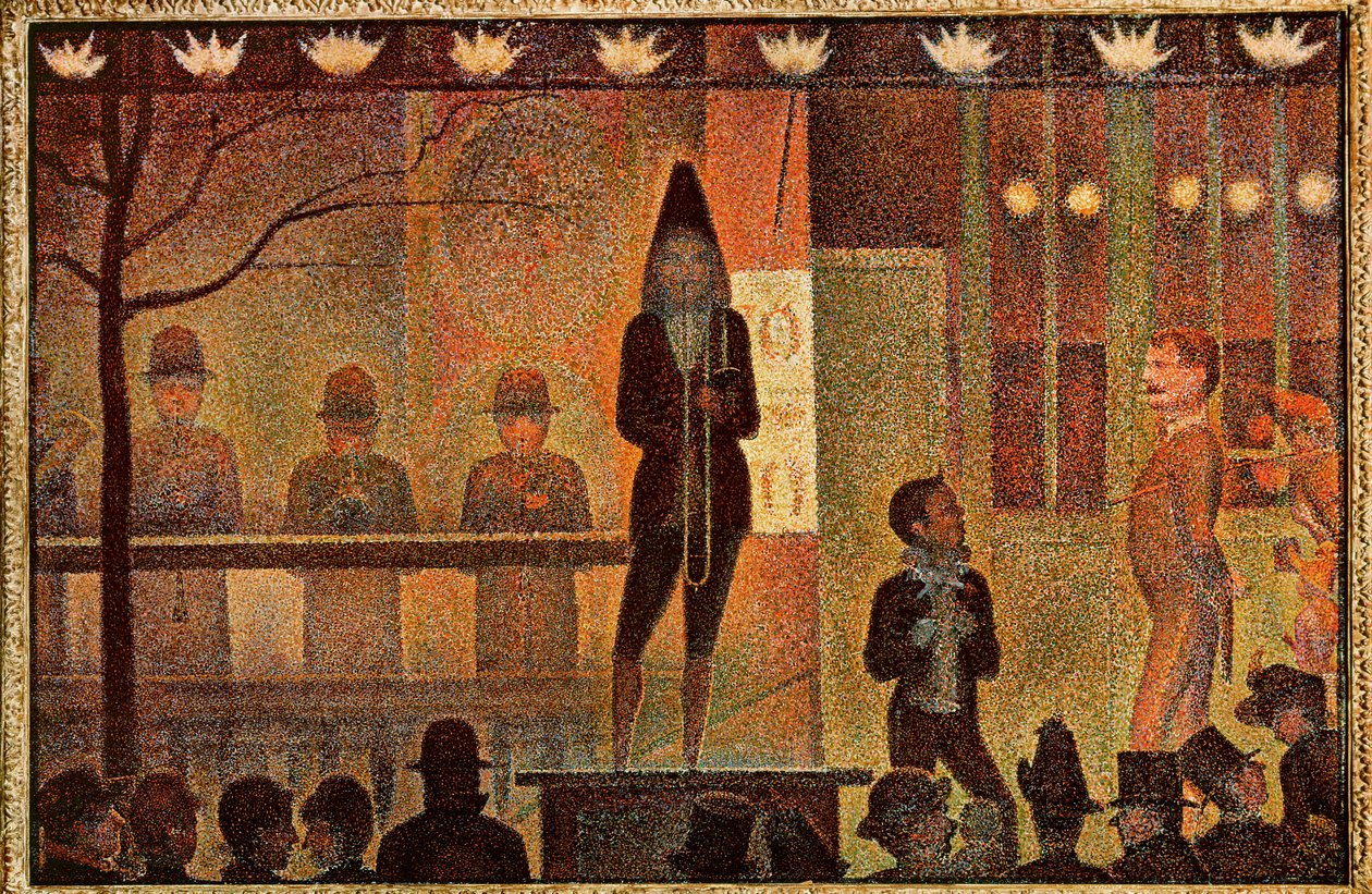 La Parade - Yan Gösteriye Davet (tuval üzerine resim) by Georges Pierre Seurat