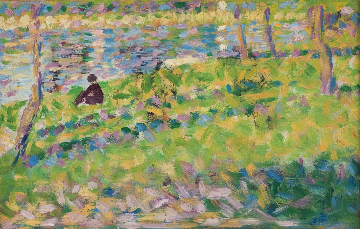 Manzara, Oturan Adam by Georges Pierre Seurat