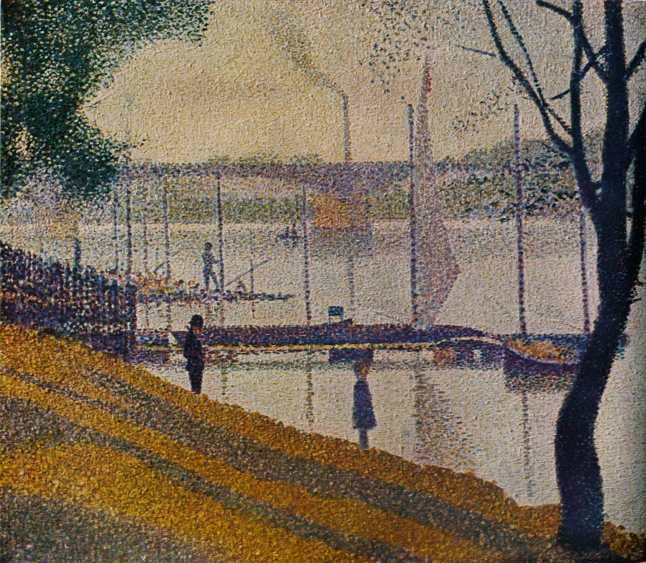 Courbevoie Köprüsü, 1886 by Georges Pierre Seurat