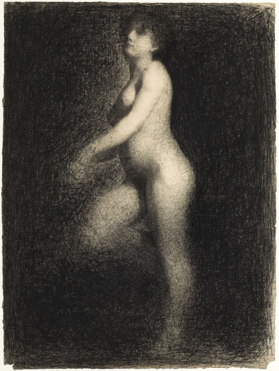 Çıplak, yaklaşık 1881-1882. by Georges Pierre Seurat