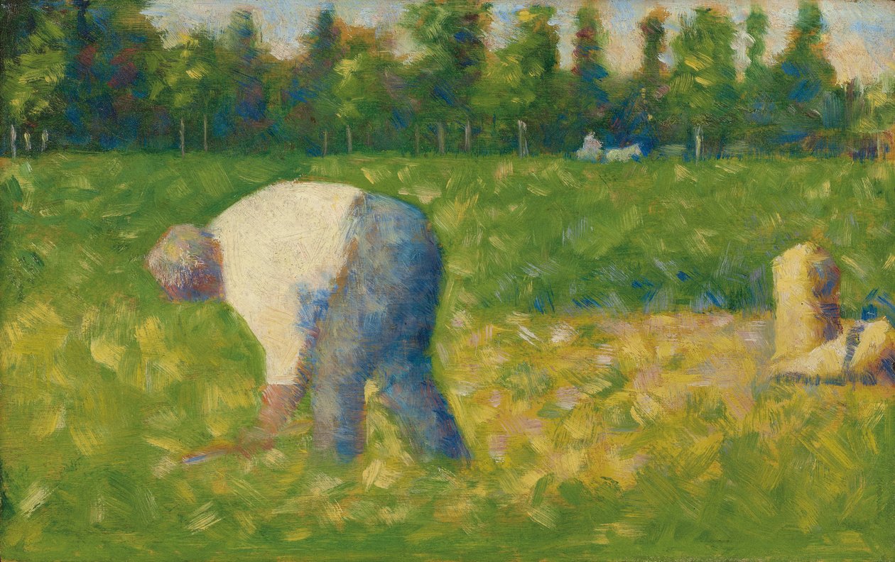 Köylü Çalışması; Çalışan köylü, 1882-1883 by Georges Pierre Seurat
