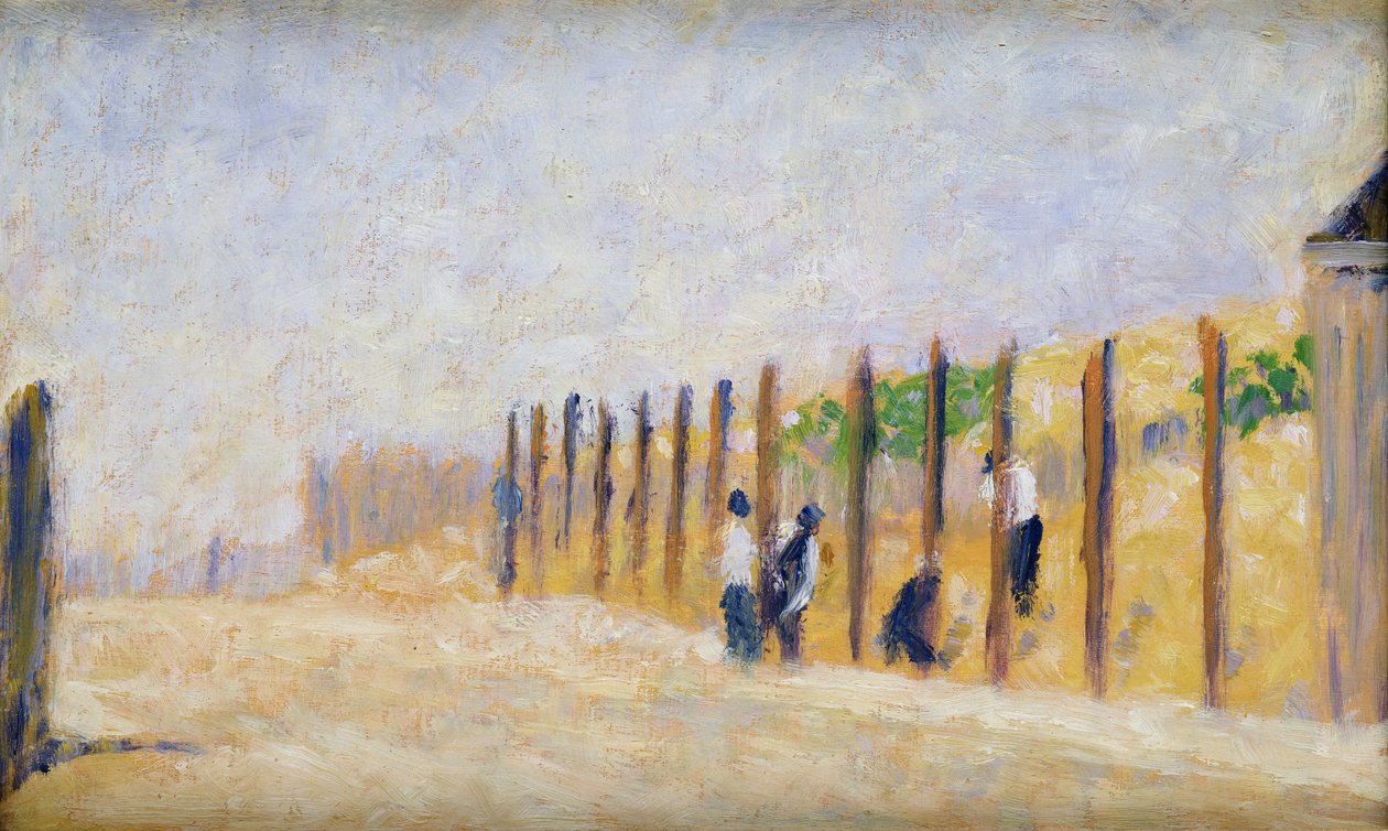 Kutupları İtme, c.1882 by Georges Pierre Seurat