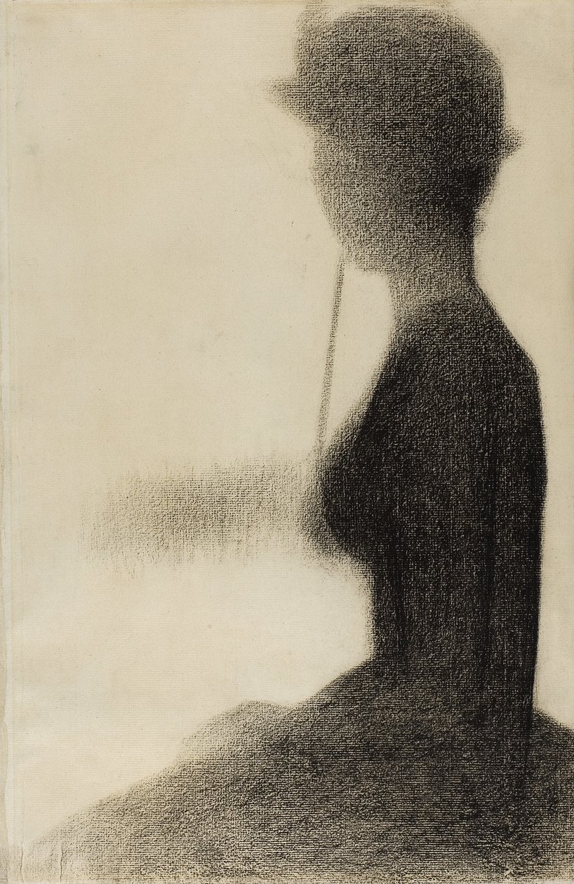 Şemsiyeli Oturan Kadın by Georges Pierre Seurat