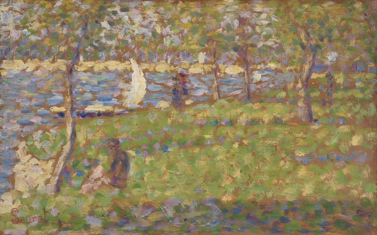 "ಲಾ ಗ್ರಾಂಡೆ ಜಟ್ಟೆ" ಟರ್ಕ್‌ಗಾಗಿ ಅಧ್ಯಯನ by Georges Pierre Seurat