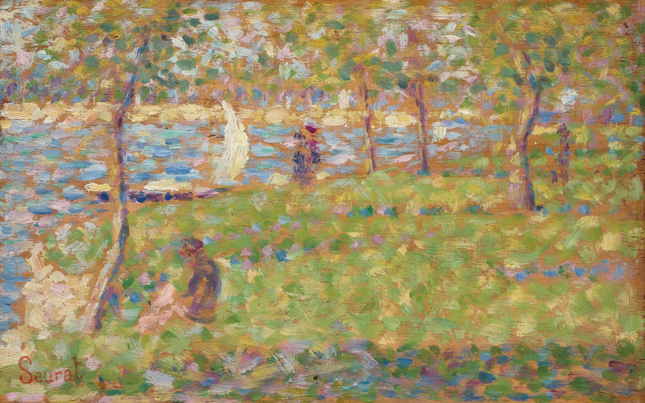 La Grande Jatte için çalışma, 18841885. by Georges Pierre Seurat