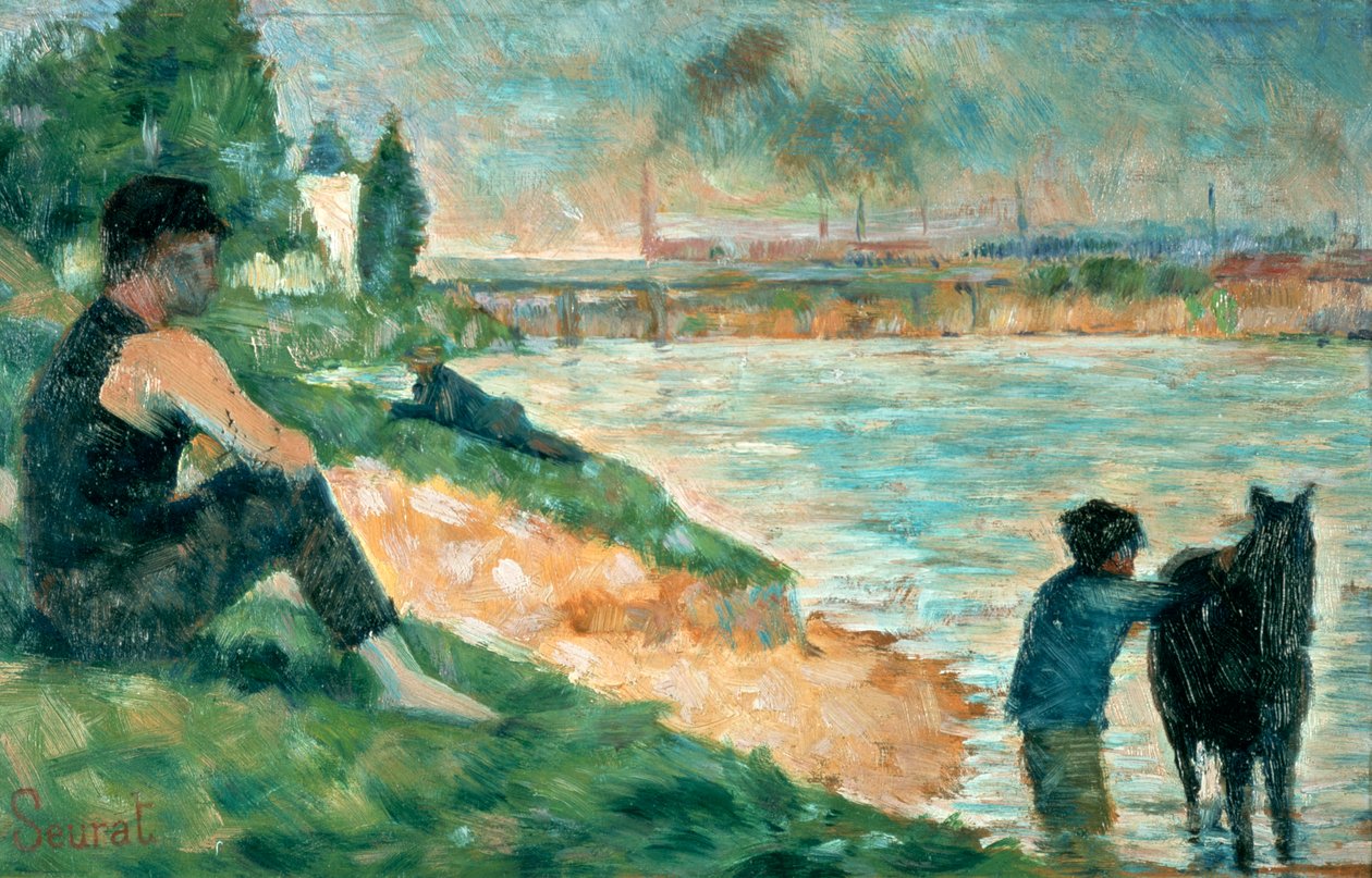 Banyo Çalışması, 1883 by Georges Pierre Seurat