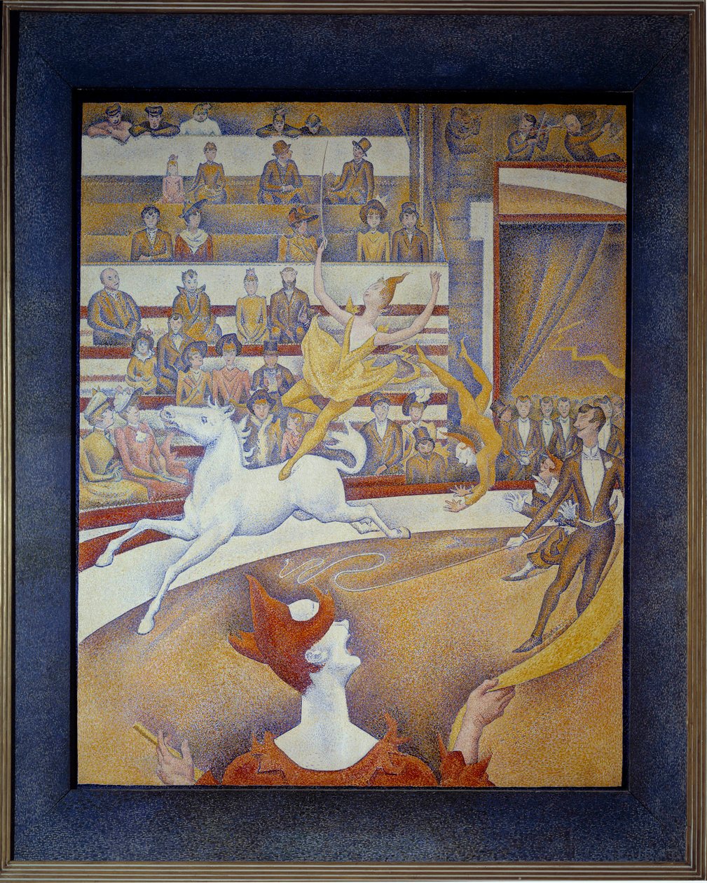 Sirk Une ecuyere bir at, bir palyaço ve akrobatlar. Georges Seurat (1859-1891) 1891 Güneş tarafından yapılan resim. 1,85x1,52 m Paris, Orsay Müzesi by Georges Pierre Seurat