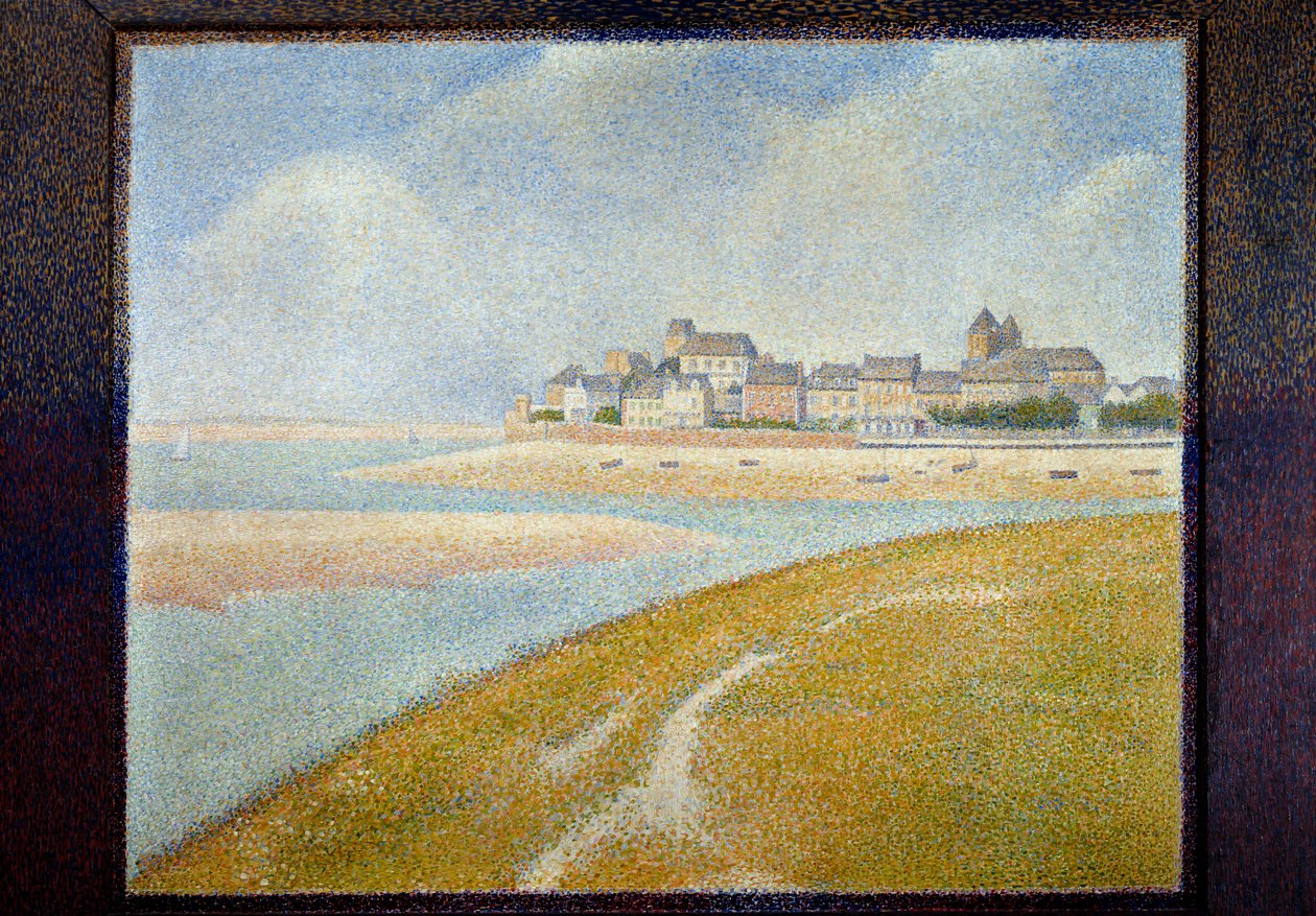 Membadan Le Crotoy'un görünümü by Georges Pierre Seurat