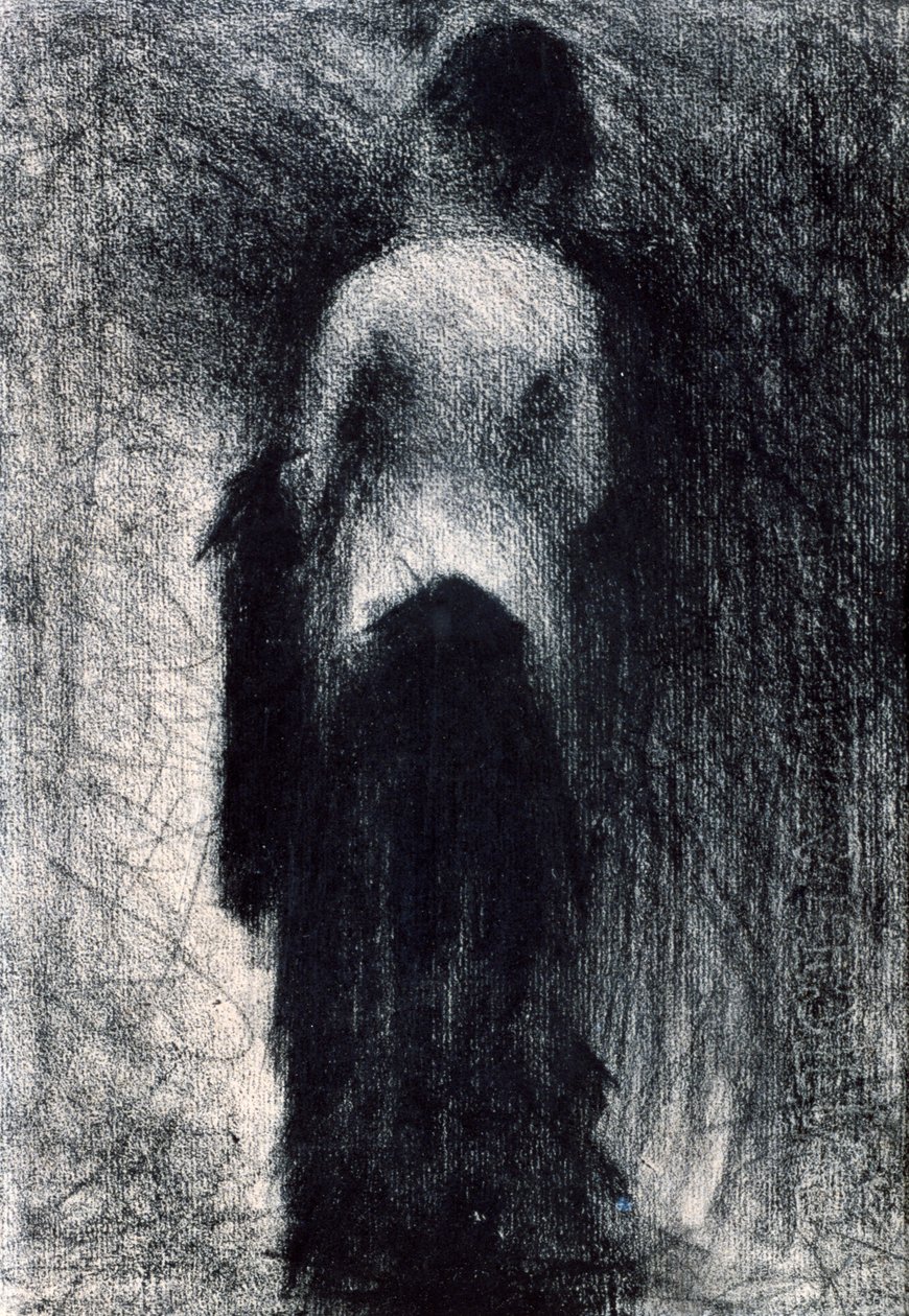 Arkadan Görülen Kadın, c1880-1891 by Georges Pierre Seurat