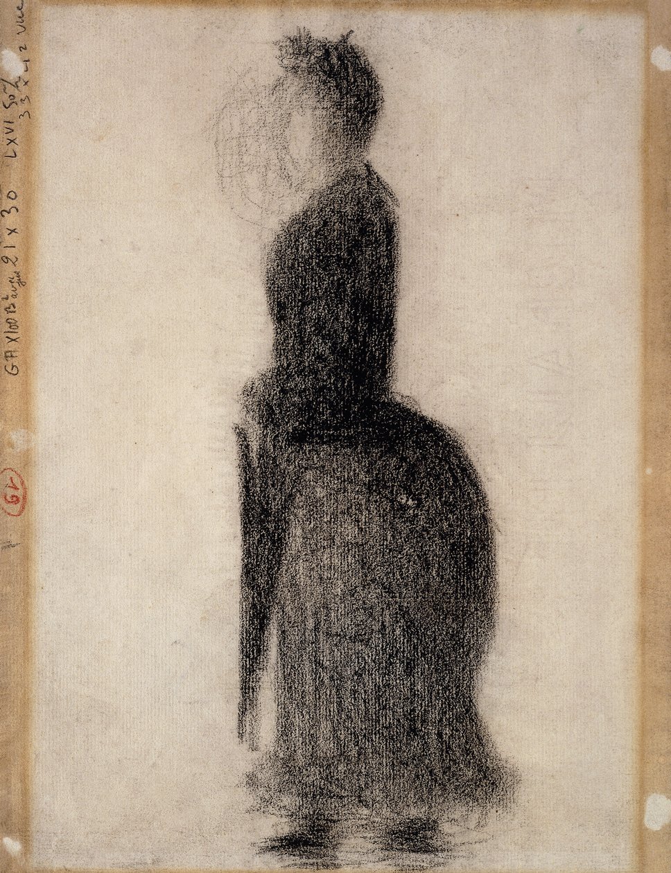 Şemsiyeli Kadın; Şemsiyeli Kadın, 1883 dolayları by Georges Pierre Seurat