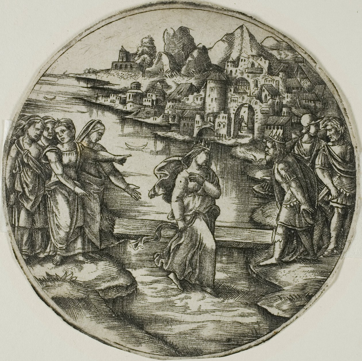 Sheba Kraliçesi Sularda Yürürken by Georges Reverdy