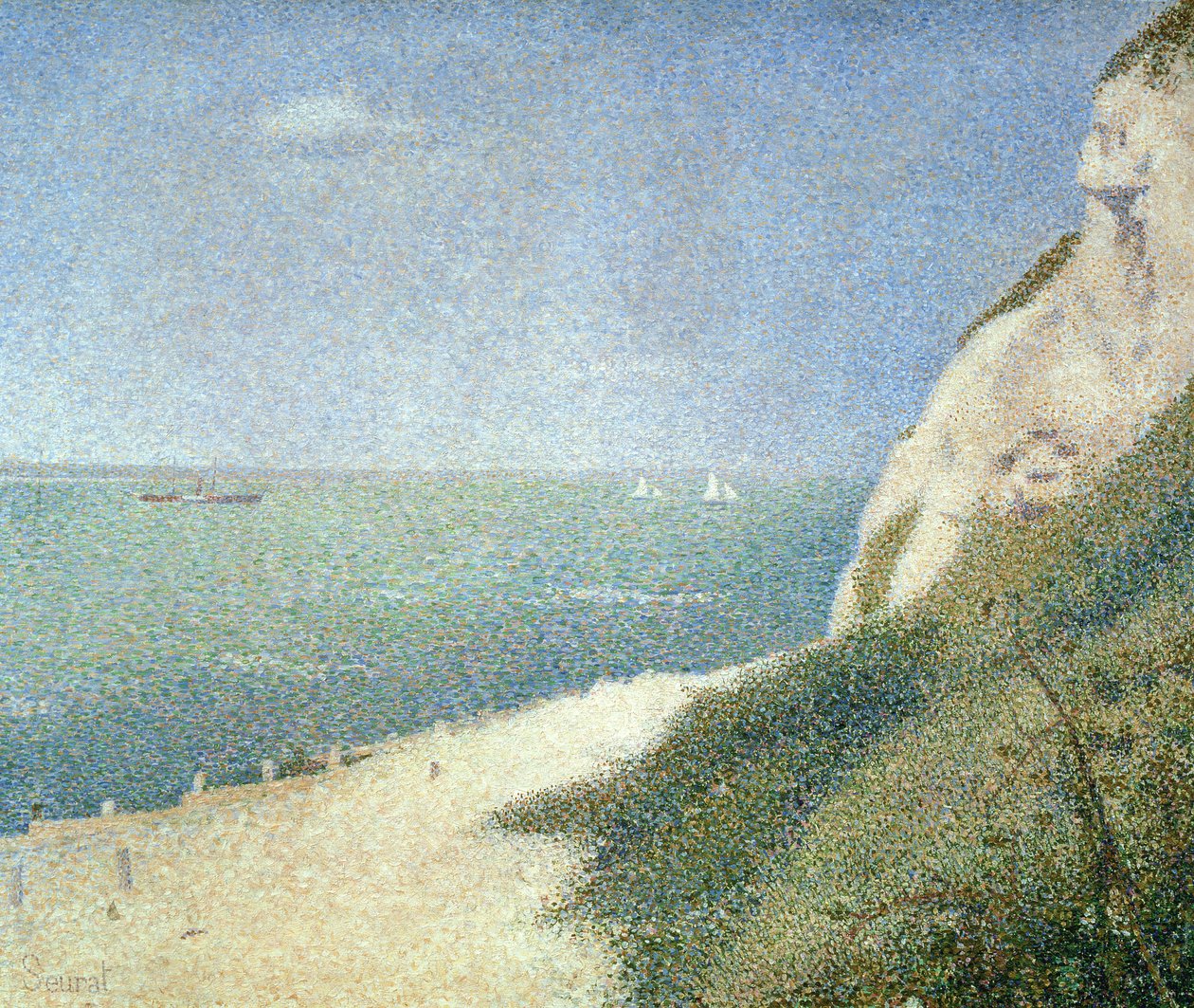 Bas Butin Sahili, Honfleur, 1886 by Georges Seurat