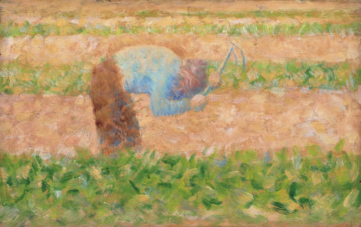 Çapalı adam by Georges Seurat
