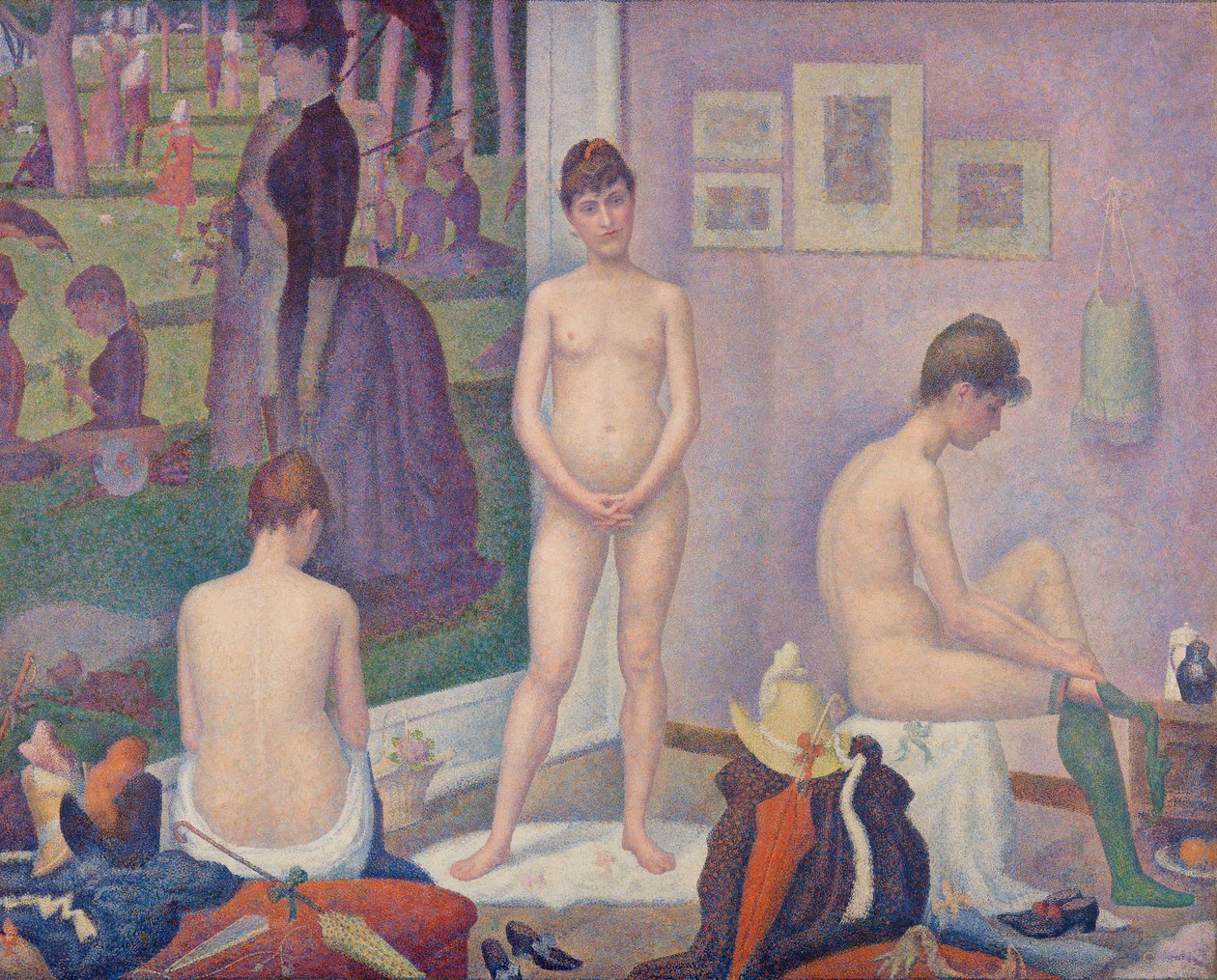Modeller (Pozlar) by Georges Seurat